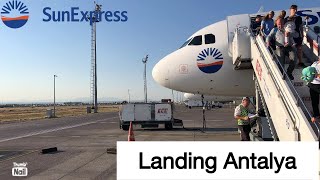 Airline Aviation  SunExpress  Landing Antalya [upl. by Yreme]