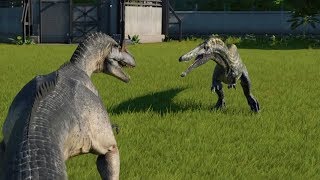 Allosaurus VS Suchomimus  Jurassic World Evolution [upl. by Ataynek382]