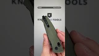 Real Steel Pathfinder FFG 7851GB Blackwash Green G10 pocket knife Ivan D Braginets design [upl. by Adyaj]