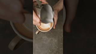 How to pour heart latte art for beginners [upl. by Aicilehp]