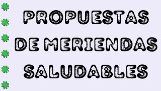 CEIP quotALTAGRACIAquot  PROPUESTAS DE MERIENDAS SALUDABLES 16 [upl. by Ange65]