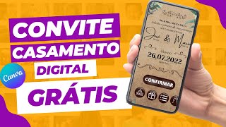 Como fazer CONVITE de CASAMENTO digital INTERATIVO para enviar pelo WHATSAPP I CONVITE DE CASAMENTO [upl. by Carilyn]