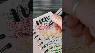 Brush Pen Calligraphy for beginners  shorts calligraphy lettering handletteringart [upl. by Airamas]