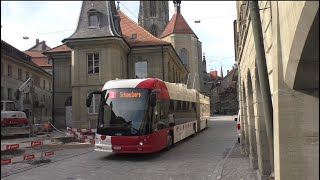 Swisstrolley 35 Requalification Bourg terminé bus 202310 [upl. by Oralia]