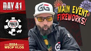 BACK in the SPOTLIGHT MAIN EVENT DAY 2 FIREWORKS  Daniel Negreanu 2024 WSOP VLOG Day 41 [upl. by Nirihs596]