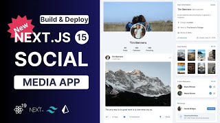 05  Nextjs15 Responsive Navbar with Tailwind  Social Media App  react nextjs socialmedia [upl. by Whitman]