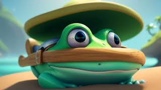 Captain Froggys Treasure Hunt Across Tiny Islands  Children story song funny [upl. by Lienhard]