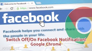 Turn OffOn Chrome Notifications from Facebook  Facebook Desktop Notification EnableDisable [upl. by Solorac]