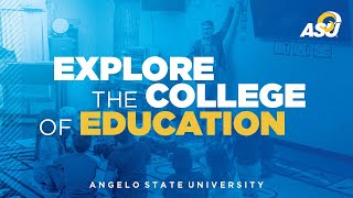 College of Education  Angelo State University [upl. by Annayad]