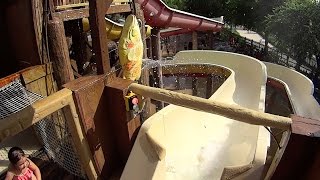 Hans Hideout Water Slide at Schlitterbahn New Braunfels [upl. by Ednalrym834]