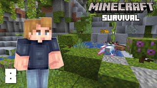 Minecraft Finding a RARE Lush Cave  118 Survival Lets play  Ep 8 [upl. by Letnoj241]