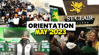 ST CLAIR COLLEGE WINDSOR ORIENTATION MAY 2023  INTERNATIONAL StUDENT VLOG [upl. by Aliahs104]