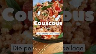 Couscous Salat mit Feta  einfaches Couscous Salat Rezept perfekt als Grillbeilage shorts [upl. by Daisy817]