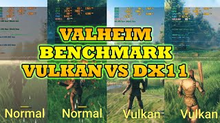 Valheim  Vulkan vs Normal DX11 Performance FPS Benchmark PC Gameplay 2021 shorts [upl. by Jillayne]