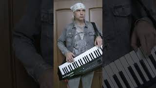 DEEP PURPLE  HIGHWAY STAR on Roland AXSynth KEYTAR Keyboard solo shorts [upl. by Nicolella]