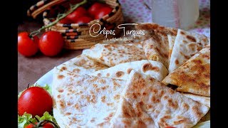 Crepes turques à la viande hachée recette facile du Ramadan  وصفة الفطائر التركية باللحم [upl. by Ntsud]