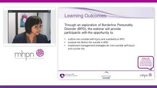 Webinar 5 Management of self injury and suicidality [upl. by Vtarj]