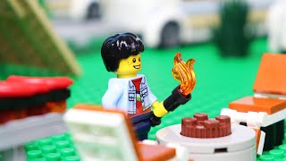 Lego camping adventure  Stop Motion animation ＆ ASMR [upl. by Katharine185]