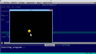 QBasic Tutorial 57  Mouse Interface Part 3  Picture Follows The Mouse QB64 [upl. by Alrick]