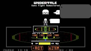 UNDERTALE Sans Fight Remastered No Heal by offspringy undertale undertaleau 9thanniversary [upl. by Hackney156]