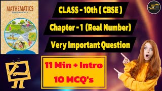 CLASS 10 CH1  MCQ 11 TO 20  REAL NUMBERS EXAM 202425  PREVIOUS YEAR Q  CBSE BOARD  NCERT [upl. by Slen370]