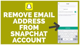 Snapchat Tutorial How to Remove Email Address From Snapchat Account 2022 [upl. by Lecia631]