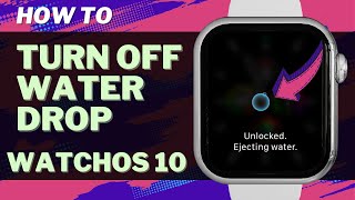 How to Turn Off Water Drop on Apple Watch watchOS 10 [upl. by Parrnell]