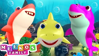 Baby Shark Dance Song🦈😻 Kids Songs and Nursery Rhymes  Meekos Family [upl. by Ajam212]