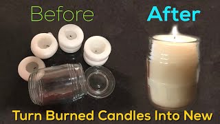 Making a New Candle from Old Burned Down Ones [upl. by Phyllys]