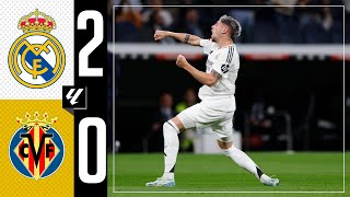 HIGHLIGHTS  Real Madrid 20 Villarreal  LaLiga 202425 [upl. by Eissel95]