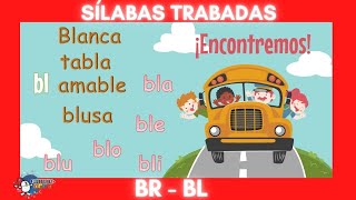 SÍLABAS TRABADAS BRBL 👉😱 Con Actividad de lectura 👈👈😱 [upl. by Idnil]