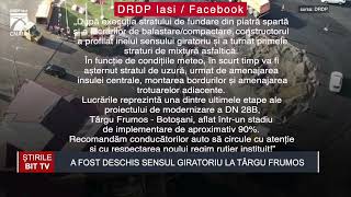 ȘTIRILE BIT TV  A FOST DESCHIS SENSUL GIRATORIU LA TÂRGU FRUMOS [upl. by Haelam]