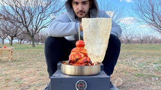 Chicken Doner Recipe  Cooking in Nature [upl. by Udelle52]