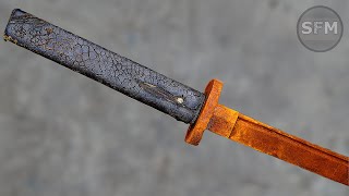 Restoration Old Rusty Japanese KATANA Sword [upl. by Nodyarb]