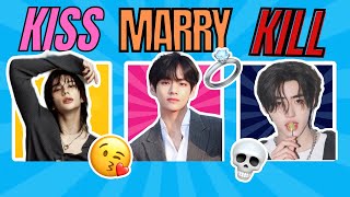 KISS MARRY KILL  KPOP IDOLS EDITION 😘💍💀 KPOP QUIZ [upl. by Nay]