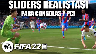 TE PRESENTO ESTOS NUEVOS SLIDERS REALISTAS EN FIFA 22 PARA PS4 PS5 XBOX Y PC EL CAMBIO ES BRUTAL [upl. by Ylera825]