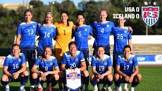 WNT vs Iceland Highlights  March 9 2015 [upl. by Einahpts822]