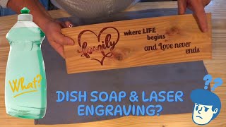 Is Dish Soap The Secret to Perfectly Painted Laser Engraved Wood Signs [upl. by Jermaine353]