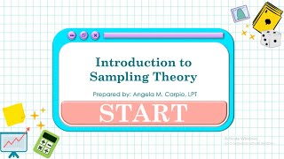 introduction to sampling theory [upl. by Ayaet]