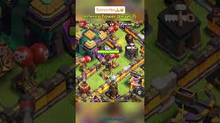 Inferno Tower Level 7 clashofclans supercellcoc gaming games shortsfeed viralshorts coc [upl. by Lener]