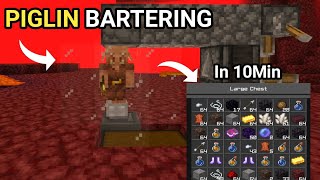 Minecraft EASY Infinite PIGLIN BARTERING in Bedrock 121 MCPEPS4XboxNintendo SwitchWindows10 [upl. by Jonna]