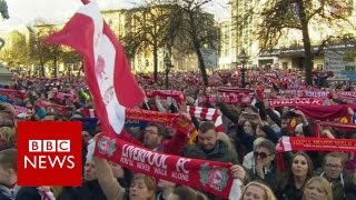 Hillsborough vigil sings Youll Never Walk Alone  BBC News [upl. by Aneeram714]