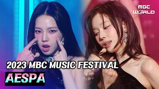 ✨2023 MBC Music Festival✨ aespa  Trick or Trick  Drama AESPA [upl. by Idnaj]