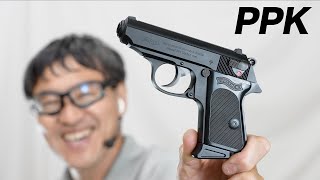 ワルサーPPK マルゼン ガスブローバックガスガンレビュー 2024年4月再販 [upl. by Eadith]