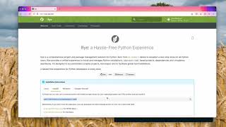Rye a HassleFree Python Experience Rye 021 Demonstation [upl. by Shadow]