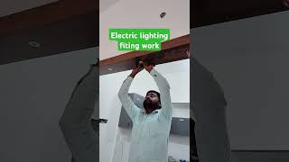 Led lighting fiting workelectrical construction electricwork shortvideo trending [upl. by Christmas19]