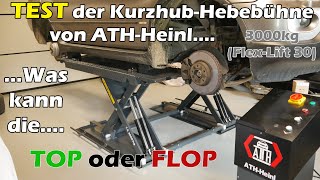 Härtetest Scherenhebebühne von ATH Heinl Flex Lift 30 die Hebebühne für jedermann [upl. by Serene810]