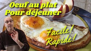 Recette doeuf au plat  Une recette doeuf facile et rapide [upl. by Kenison]