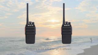 RT24 PMR446 radio Licence Free Personal Radio Service [upl. by Nnaycnan]