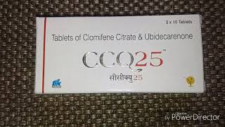 CCQ 25 Tablets Review  Clomifene Citrate amp Ubidecarenone Tablets Uses Side Effects Precautions [upl. by Anivad]